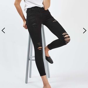 Topshop High Waist Ankle Grazer